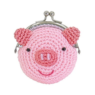 ブタのアニマルがま口