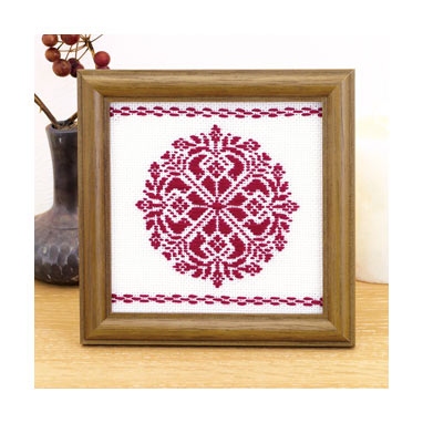 こぎん刺しフレーム（白）