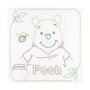 花ふきんプーさん（白)