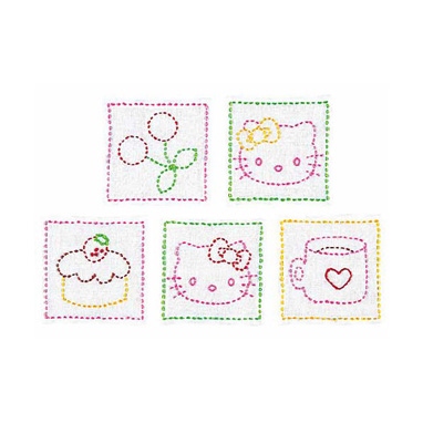 コースターハローキティとティータイム（白)