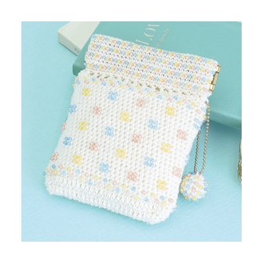 ドット模様のポーチ