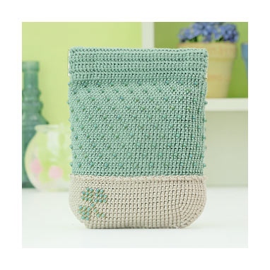 クローバーのビーズポーチ