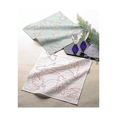 花ふきん納涼きんぎょ（白・浅葱)