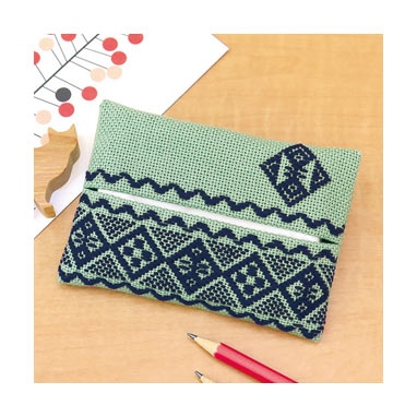 ティッシュケース（ソフトグリーン）