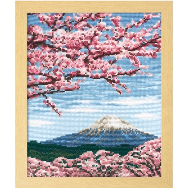 桜と富士山