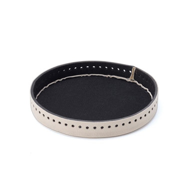 AB-802 編み付けバッグ底　円形　小・ベージュ