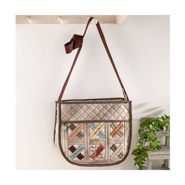 モザイクパターンのショルダーバッグ