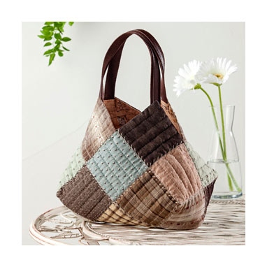 四角つなぎのかんたんバッグ